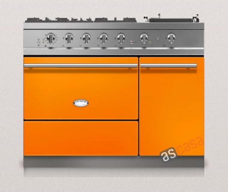 Lacanche Chambertin Modern, cooking station, 110.5 cm, color tangerine, with 5 year guarantee!