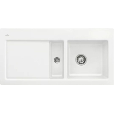Villeroy &amp; Boch Subway 60, color RW Stone White, Classicline, basin on the right or basin on the left