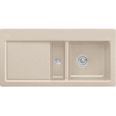 Villeroy &amp; Boch Subway 60, color AM Almond, Classicline, basin on the right or basin on the left