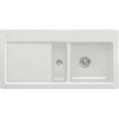 Villeroy &amp; Boch Subway 60, color SM Steam, Classicline, basin on the right or basin on the left