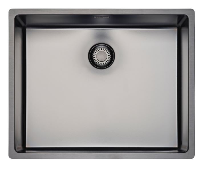 Reginox New York 50x40 Gun Metal Silver, stainless steel sink, R35146