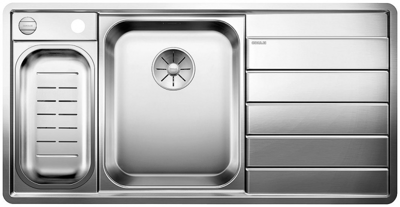 Blanco Axis III 6 S-IF, basin on the left, InFino drain, 522105