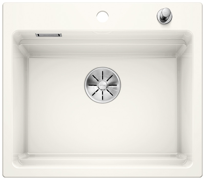 Blanco Etagon 6 tier basin, PuraPlus ceramic, color crystal white glossy, InFino drain, 525156