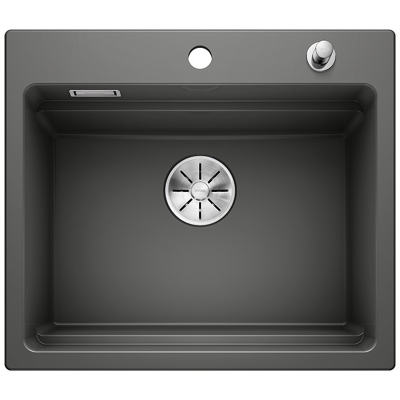 Blanco Etagon 6 tier basin, PuraPlus ceramic, color basalt, InFino drain, 525161