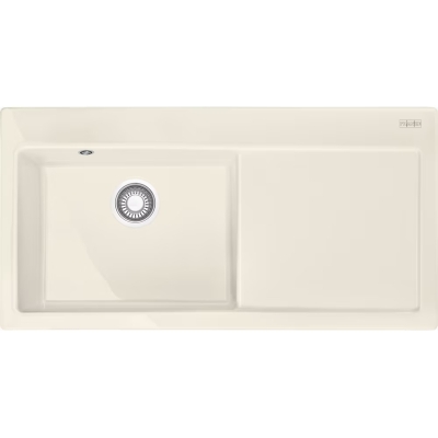 Franke Mythos MTK 611-100 keraamiline valamu Fraceram, kraanikauss vasakul, värvus Magnolia, 124.0335.859