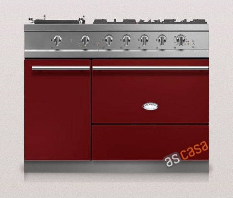 Lacanche Chassagne Modern, cooking station, 110.5 cm, color burgundy, with 5 year guarantee!